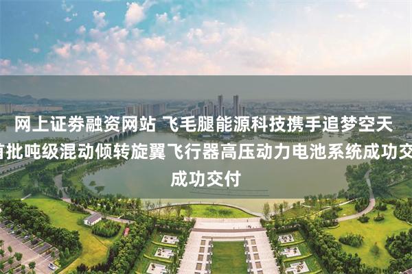 网上证劵融资网站 飞毛腿能源科技携手追梦空天 | 首批吨级混动倾转旋翼飞行器高压动力电池系统成功交付