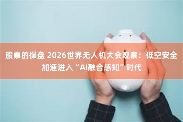 股票的操盘 2026世界无人机大会观察：低空安全加速进入“AI融合感知”时代