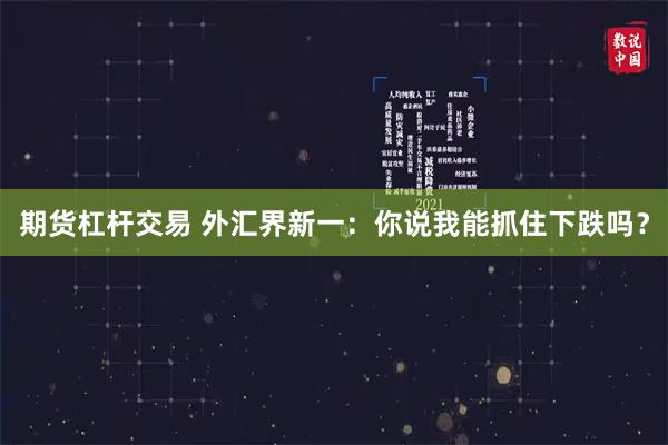期货杠杆交易 外汇界新一：你说我能抓住下跌吗？